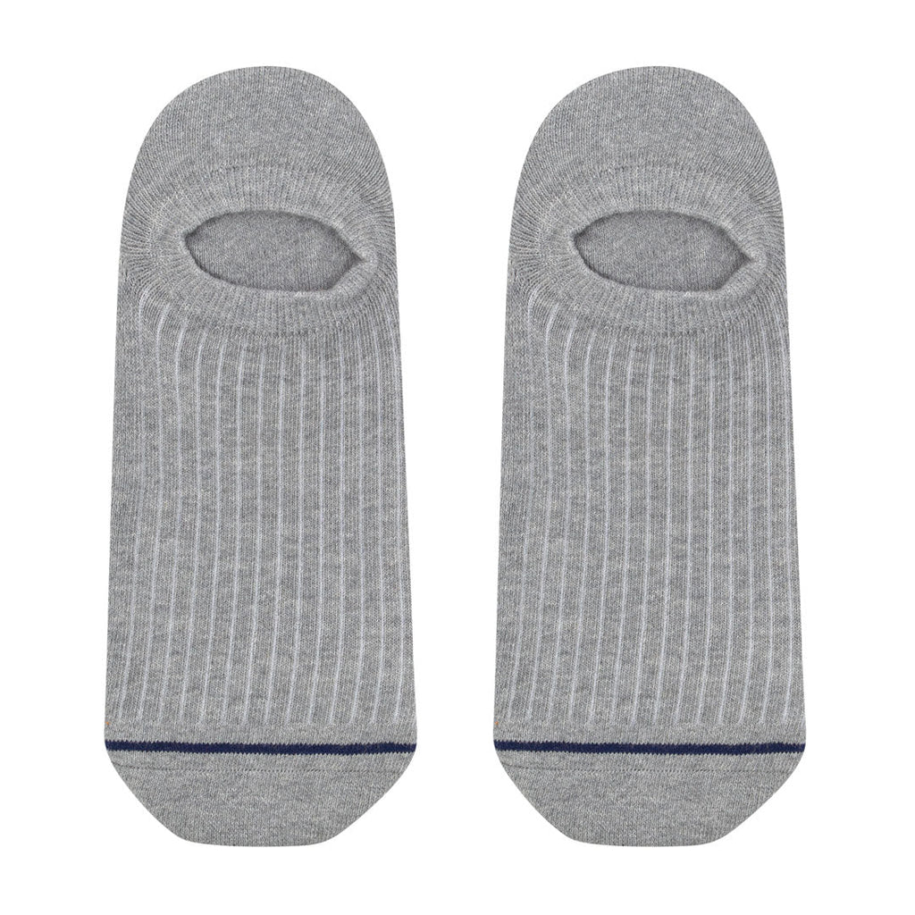 Calcetines invisibles "pies delicados" color gris claro de algodón con acolchado superior en la planta-Kylie Crazy