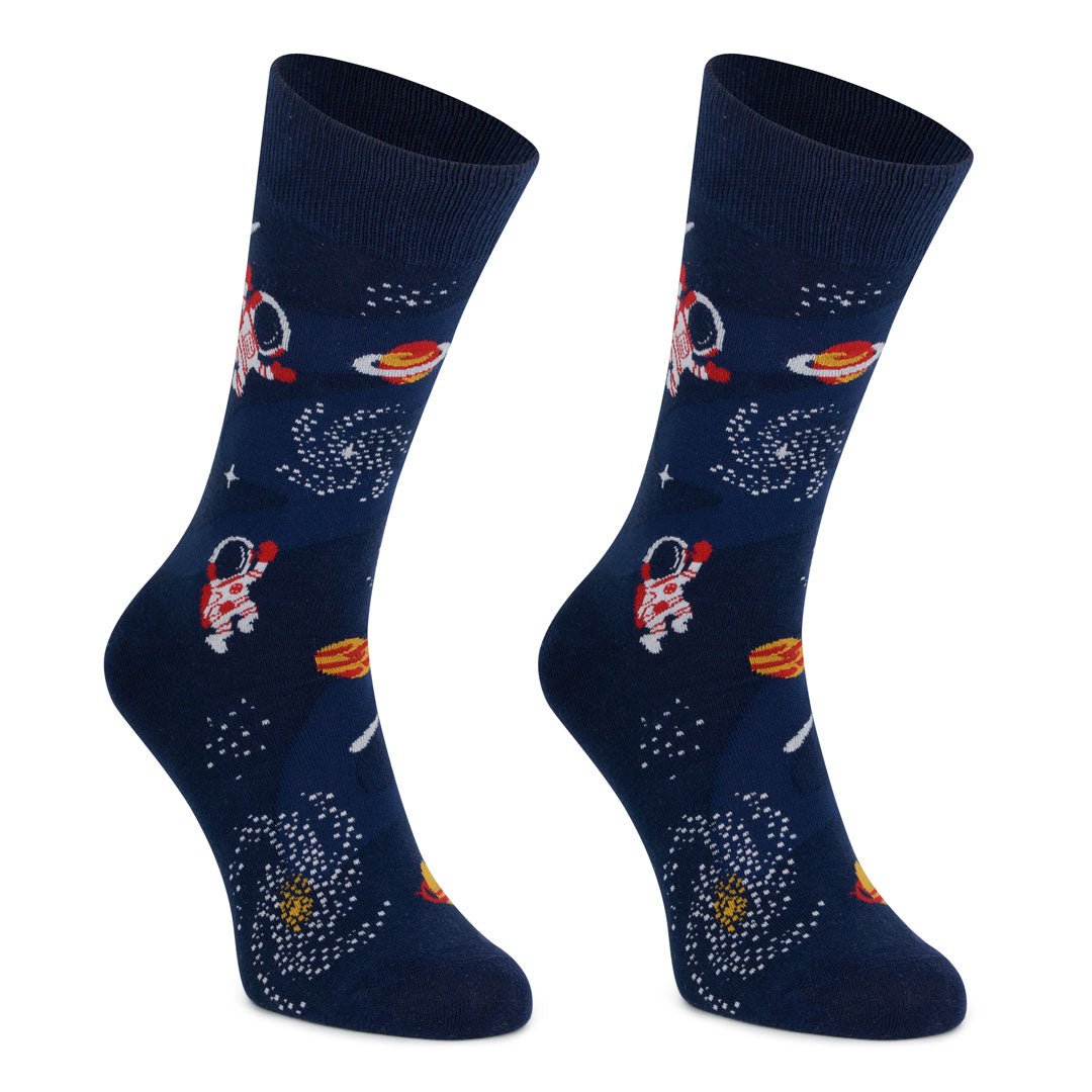 Calcetines largos de algodón, originales y divertidos, Astronaut-Kylie Crazy