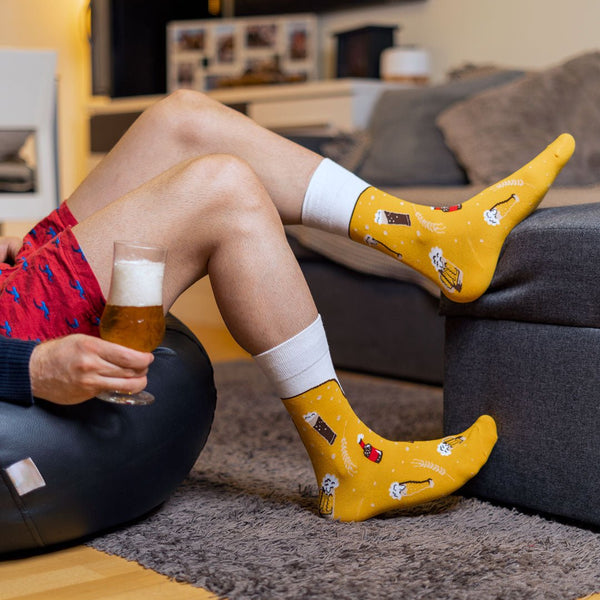Jadive 4 Pares Calcetines Divertidos Con Estampados Calcetines De Tenis Regalo Para Mujere Hombre Navidad(Caballo,36-42
