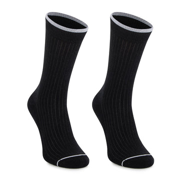 Calcetines media-caña negros de algodón con acolchado especial en la planta "pies delicados"-Kylie Crazy