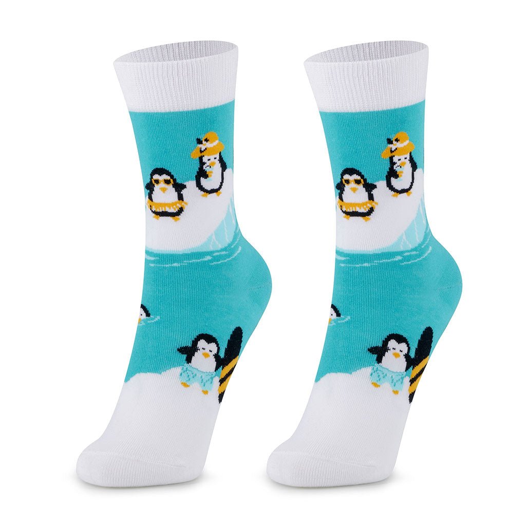 Calcetines divertidos de algodón para niño, resistentes y originales "Pingüino"-Kylie Crazy