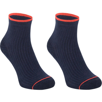 Calcetines tobilleros "pies delicados" color azul marino de algodón con acolchado superior en la planta-Kylie Crazy