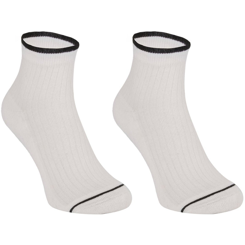 Calcetines tobilleros "pies delicados" color blanco de algodón con acolchado superior en la planta-Kylie Crazy