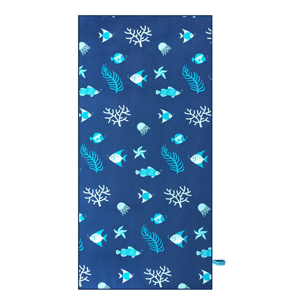 Toalla Microfibra "Peces" ligera para piscinas, playa y viajes-Kylie Crazy